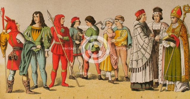 History of Germany, Middle Ages, 1450-1500, (1881).  Creator: Unknown.