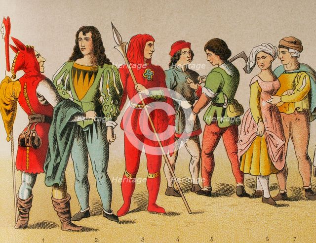 History of Germany, Middle Ages, 1450-1500, (1881).  Creator: Unknown.