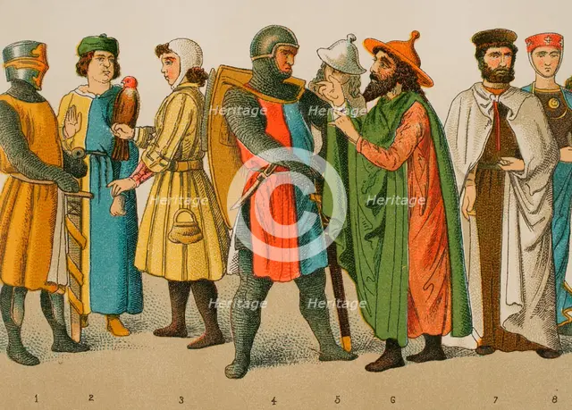 History of Germany, Middle Ages, 1200, (1881).  Creator: Unknown.