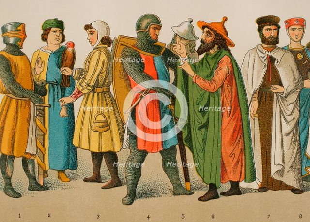 History of Germany, Middle Ages, 1200, (1881).  Creator: Unknown.
