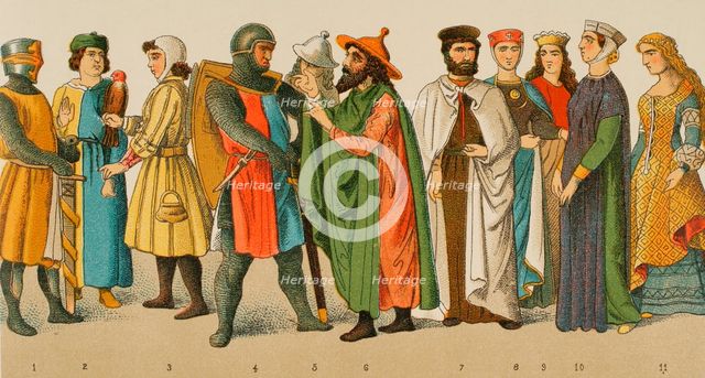 History of Germany, Middle Ages, 1200, (1881).  Creator: Unknown.