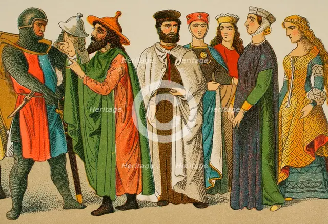 History of Germany, Middle Ages, 1200, (1881).  Creator: Unknown.