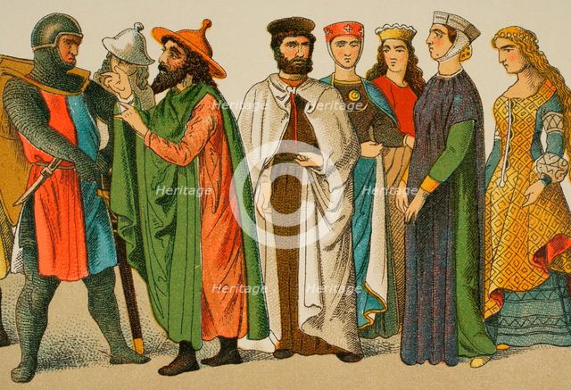 History of Germany, Middle Ages, 1200, (1881).  Creator: Unknown.