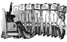 History of Holy Russia. Nicholas I makes a speech before the Guards 1854. Artist: Gustave Doré