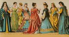 History of Italy: Madam's dresses, 1500-1600, (1881). Creator: Unknown