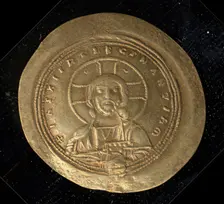 Histamenon of Constantine IX Monomachos (1042-55), Byzantine, 1042-55. Creator: Unknown