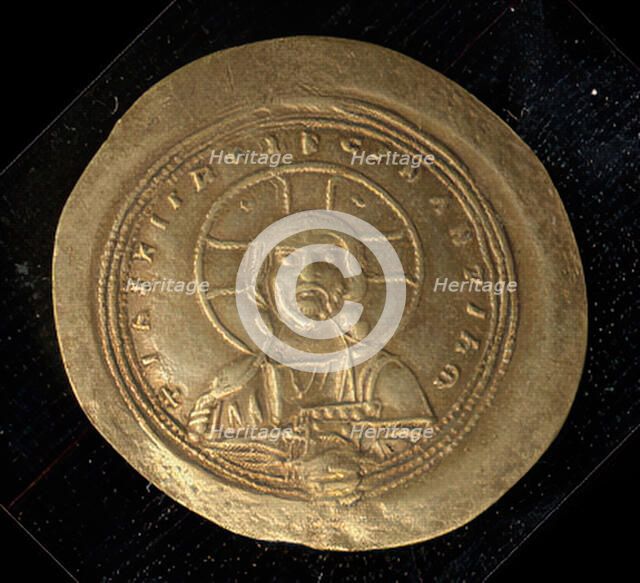 Histamenon of Constantine IX Monomachos (1042-55), Byzantine, 1042-55. Creator: Unknown.