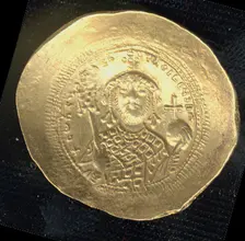 Histamenon of Constantine IX Monomachos (1042-55), Byzantine, ca. 1042-55. Creator: Unknown
