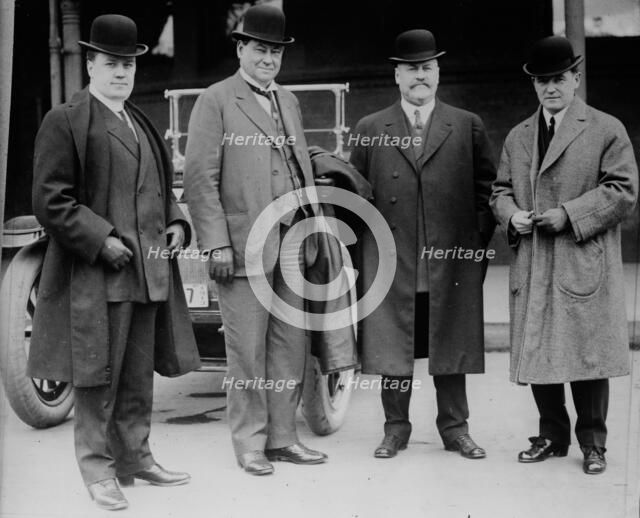 H.J. Titus, Dr. H. Wiley, A.D. Charlton, [and] Dr. Geo. Ainslie, between c1910 and c1915. Creator: Bain News Service.