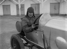 HJC Smith in his Eric-Campbell at the JCC 200 Mile Race, Brooklands, Surrey, 1921. Artist: Bill Brunell