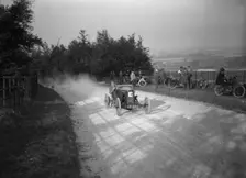 HR Godfrey driving a GN Bluebottle, Inter-Varsity Hillclimb, Tring, Hertfordshire, 5 March 1921. Artist: Bill Brunell