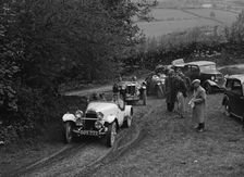 HRG of MH Lawson amd MG TA of Maurice Toulmin at the MG Car Club Abingdon Trial/Rally, 1939. Artist: Bill Brunell