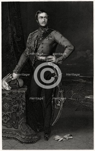 'HRH Prince Albert', 19th century. Artist: J Brown