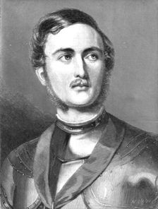 'H.R.H. Prince Albert at the age of twenty four, from a miniature by Robert Thorburn 1891. Creator: Robert Thorburn
