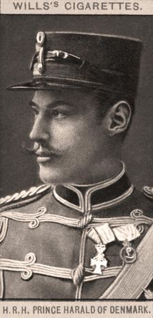 H.R.H Prince Harold of Denmark, 1908.Artist: WD & HO Wills