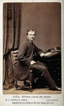 HRH Prince Louis of Hesse. Creator: Henry Joseph Whitlock