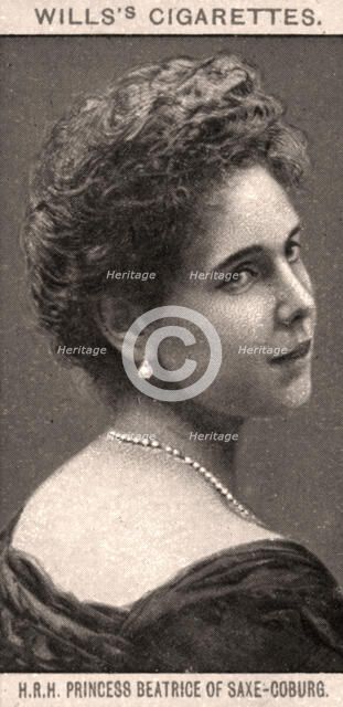 H.R.H Princess Beatrice of Saxe-Coburg, 1908. Creator: WD & HO Wills.