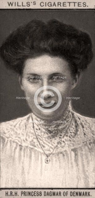 H.R.H Princess Dagmar of Denmark, 1908.Artist: WD & HO Wills