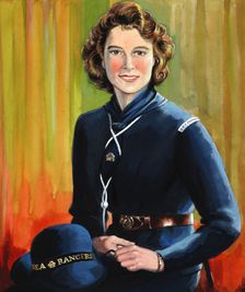 HRH Princess Elizabeth in uniform of Sea Rangers, May 1944. Creators: Central Office of Information, Unknown