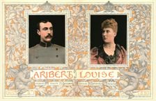 HRH Princess Louise of Schleswig-Holstein, married to HSH Prince Aribert of Anhalt, 1891 Creator: Unknown