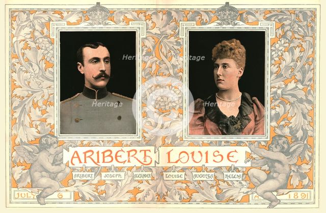 'HRH Princess Louise of Schleswig-Holstein, married to HSH Prince Aribert of Anhalt, 1891'. Creator: Unknown.