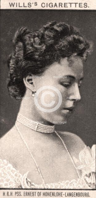 H.R.H, PSS. Ernest of Hohenlohe-Langenbourg, 1908.Artist: WD & HO Wills