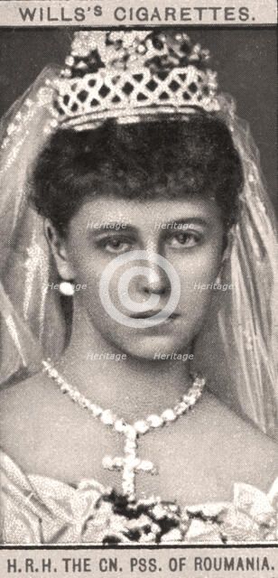 H.R.H The CN, PSS. Of Romania, 1908.Artist: WD & HO Wills
