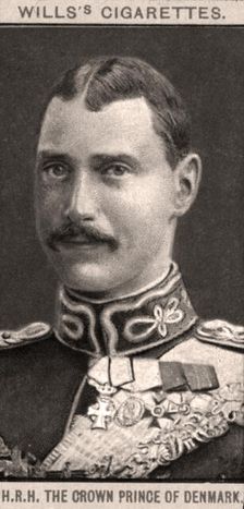 H.R.H. The Crown Prince of Denmark, 1908.Artist: WD & HO Wills