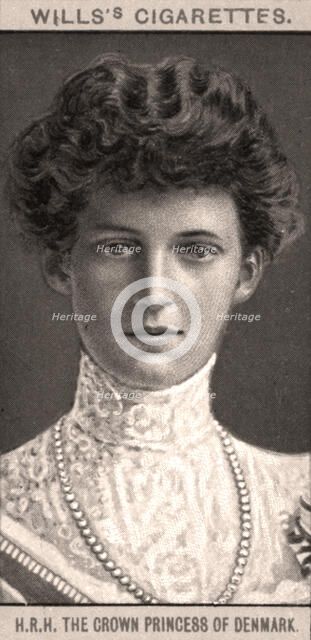 H.R.H The Crown Princess of Denmark, 1908.Artist: WD & HO Wills