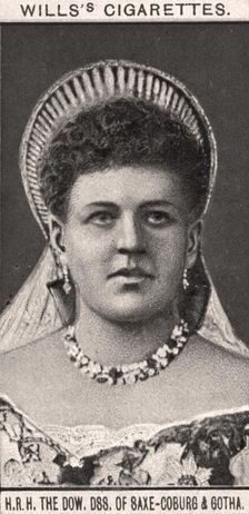 H.R.H, The Dow, DSS. Of Saxe-Coburg & Gotha, 1908.Artist: WD & HO Wills