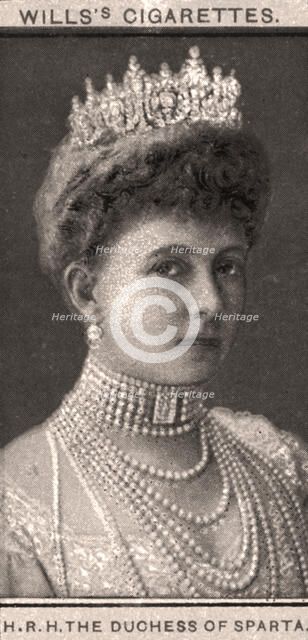 H.R.H The Duchess of Sparta, 1908.Artist: WD & HO Wills
