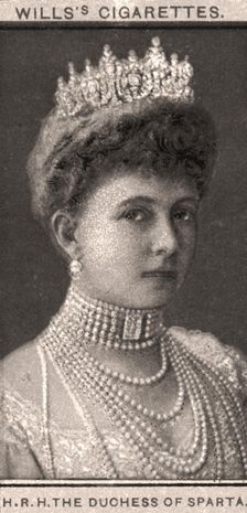 H.R.H The Duchess of Sparta, 1908.Artist: WD & HO Wills