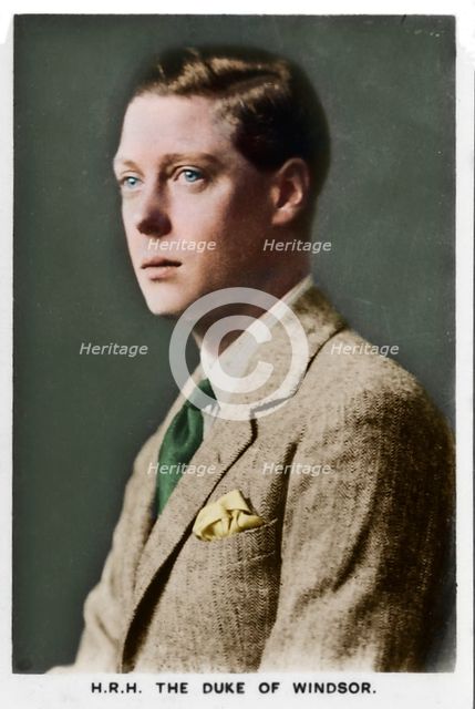'HRH The Duke of Windsor', 1937. Artist: Unknown.