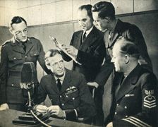 H.R.H. the late Duke of Kent taking part in American Independence Day 1942. Creator: Unknown