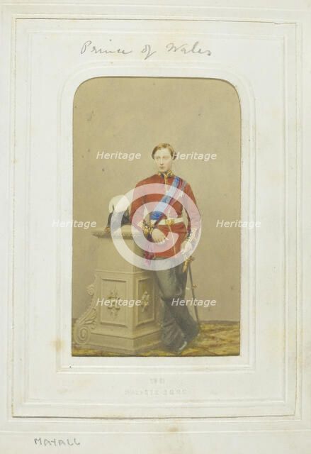 H.R.H. The Prince of Wales, 1860-69. Creator: John Jabez Edwin Mayall.