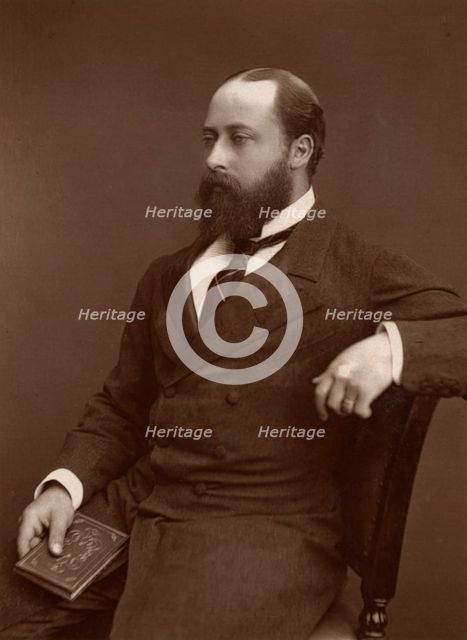 HRH the Prince of Wales, 1876.Artist: Lock & Whitfield