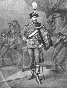 'H.R.H. The Prince of Wales as Honorary Colonel of the Blucher (Fifth Prussian) Hussars 1891. Creator: Unknown