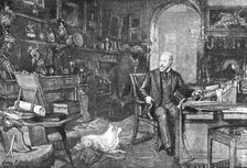 'H.R.H. The Prince of Wales in his Study at Marlborough House 1891. Creator: Unknown