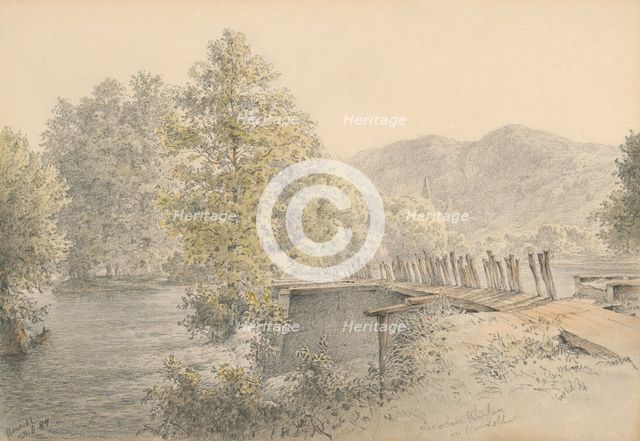 Hron near Banska Bystrica, 1884. Creator: Karoly Lajos Libay.