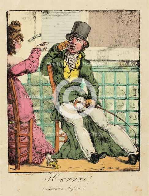 Hrorororoo! (English exclamation), 1817. Creator: Godissart de Cari.