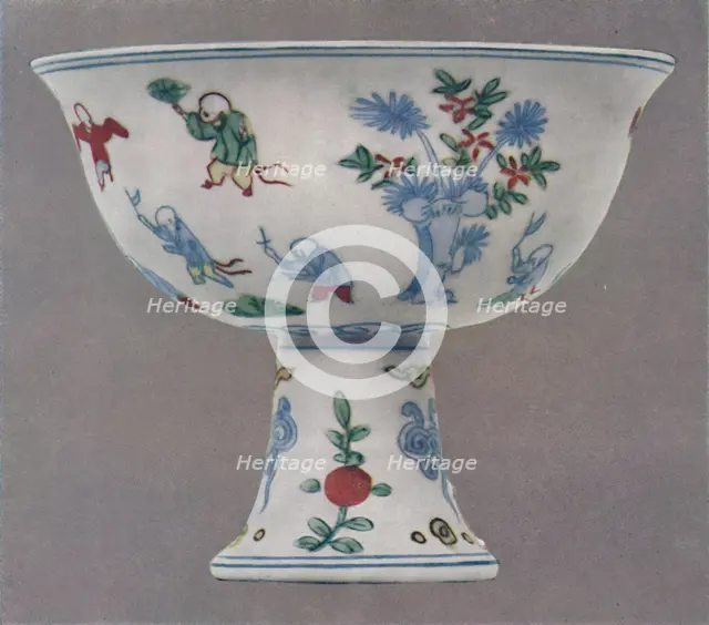 'Hsuan Te Stem-Cup', 1425-1435, (1927). Artists: Edward F Strange, Unknown.