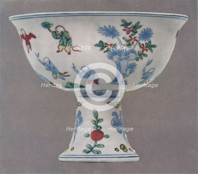 'Hsuan Te Stem-Cup', 1425-1435, (1927). Artists: Edward F Strange, Unknown.