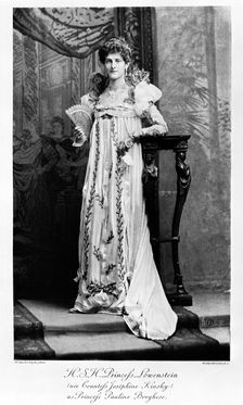 HSH Princess Lowenstein as Princess Pauline Borghese. Creator: Unknown