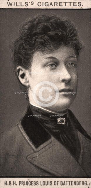 H.S.H Princess Louis of Battenberg, 1908. Creator: WD & HO Wills.