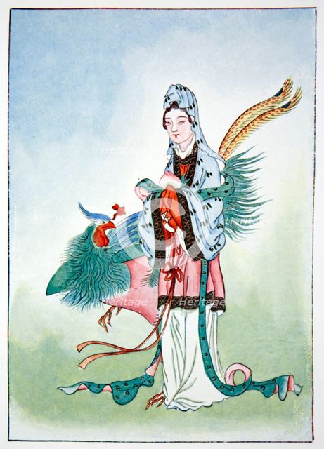 Hsi Wang Mu, ancient Chinese goddess, 1922.  Creator: Unknown.