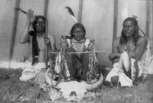 Hu Kalowa Pi, the altar complete, 1907, c1907. Creator: Edward Sheriff Curtis