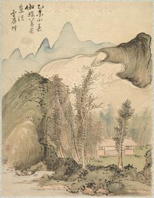 Hut Amidst the Trees, 1847. Creator: Tsubaki Chinzan (Japanese, 1801-1854)