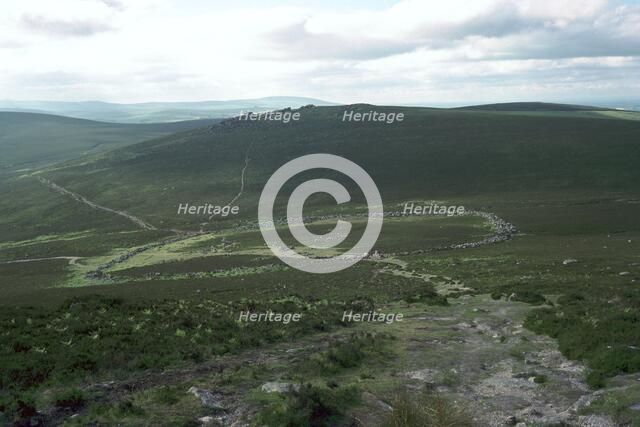 Hut Circles on Dartmoor.