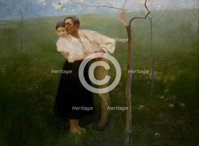 Hutsul Courtship, 1892. Creator: Waclaw Szymanowski.
