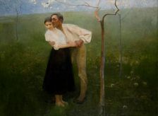 Hutsul Courtship, 1892. Creator: Waclaw Szymanowski